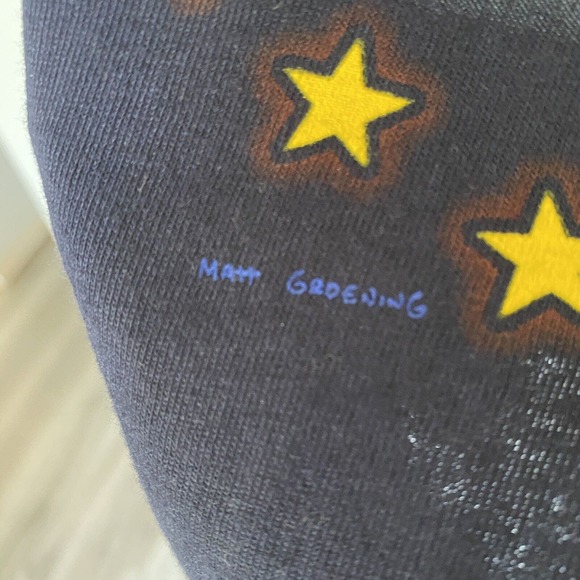 American Idle Homer Simpson Graphic Tee XXL Changes Tag Navy Blue 2003 Rare - Picture 3 of 5